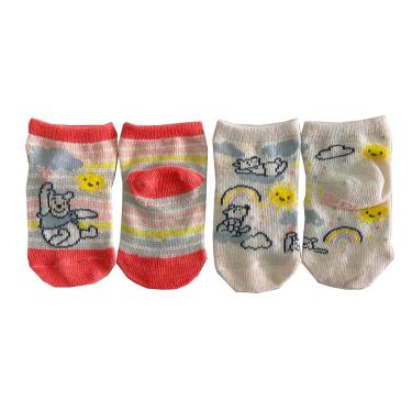 Imagem de Kit meia Disney bb com 4 pares - 2 pares Pooh Dia e 2 pares Pluto Colors Basic +