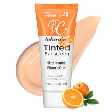 Imagem de NICEFACE Protetor Solar Com Cor Para O Rosto Com Fps 40 - Proteção Uv - Hidratante E Protetor Solar Facial Leve Com Vitamina C E Vitamina E, Para Todos Os Tipos De Pele (40 Ml), Bronze
