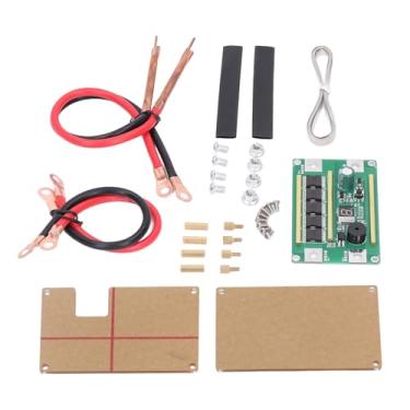 Imagem de Spot Welding Máquina Circuit Board Set para DIY Battery Storage Solda, Capacitores PCB Verde (Caixa de proteção incluída)