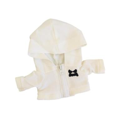 Imagem de TTETTZ Roupas de Boneca, Acessórios de Fantasia, Roupas Casuais, Roupas Artesanais para Bonecas de de 20 Cm, Presentes para Crianças , Moletom Branco