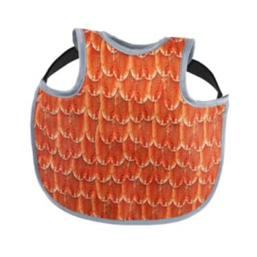 Imagem de Gralara Sela de galinha, protetor de costas, capa de proteção à prova d'água fácil de usar e limpar, para galinhas, galinheiros, fazendas de galos, Laranja