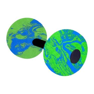 Imagem de Deevoka Halteres para exercícios aquáticos, halteres aquáticos de EVA, condicionamento físico em piscina, portáteis, equipamentos de hidroginástica para, Azul E Verde