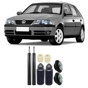 Imagem de Amortecedor + Kit Batente Vw Gol G3 Dianteiro 1999 Até 2005 O Par - Tr