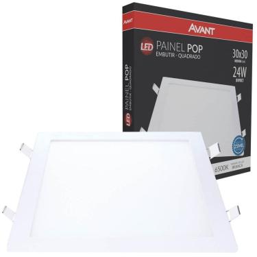 Imagem de Plafon Embutir De Led 24W Luz Branca 6500K Bivolt Avant