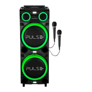Imagem de Caixa de Som Pulse Torre Sp516 Double 12"pol LED 2700w - 2 Mic