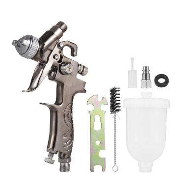 Imagem de Chusui Pistola de pulverização de ar de alimentação por gravidade LVMP Mini kit de pistola de pulverização de tinta 0,8 mm bico 250 ml pulverizador de tinta de ar de copo de fluido para pintura de CX