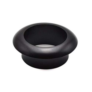 Imagem de 25 mm de liga de zinco para mesa, ilhós, organizador de cabos de fio preto para armário de mesa de computador