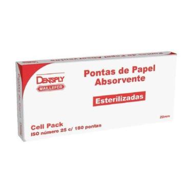 Imagem de Ponta de Papel Absorvente Sistema Manual Cell Pack C/180 Unds - Dentsp