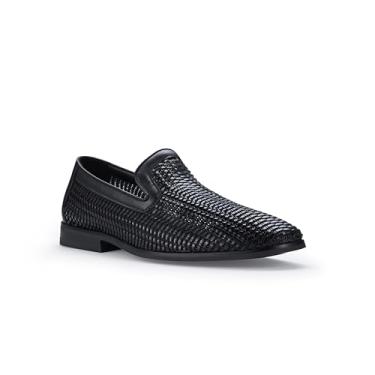 Imagem de Ferro Aldo Mocassins masculinos Dylan MFA19671 Classic Moc-Toe, Tecido preto, 41 BR