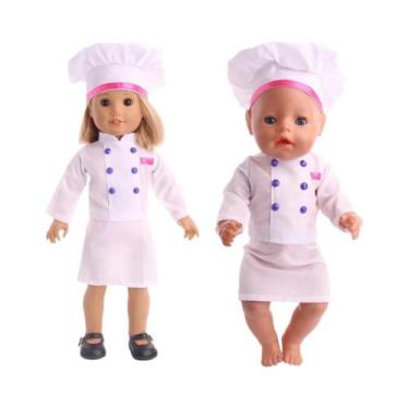 Imagem de Roupas De Boneca Fofa Vestido Uniforme Para Boneca De 43cm 18 Polegada
