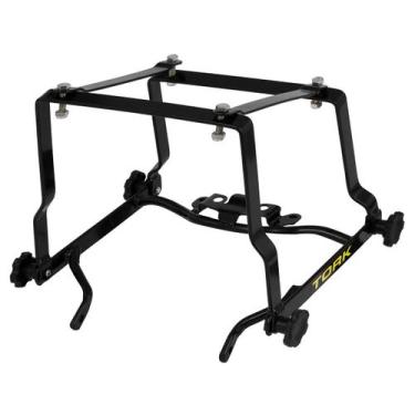 Imagem de Suporte Baú 80/135l Cromo Forte Desmontável Honda Nxr 125/150 Bros 200