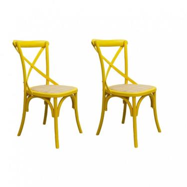 Imagem de Conjunto 2 Cadeiras Katrina Rivatti Móveis Amarelo