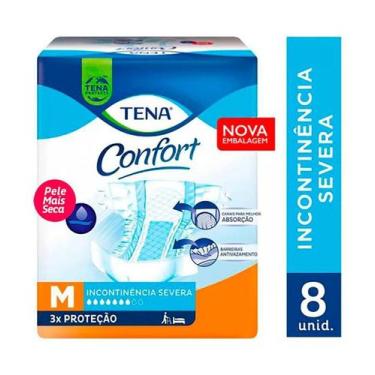 Imagem de Tena Confort Fralda Geriátrica M 8 Uni Incontinência Severa
