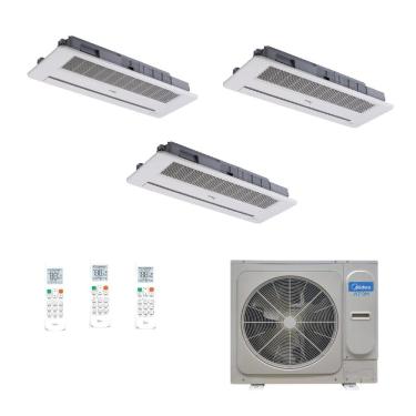 Imagem de Ar Condicionado Split Inverter Midea 28000 BTUs (3x 12000 Cassete 1 Via ) Quente/Frio - 220V