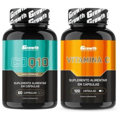 Imagem de Coenzima Q10 60 Caps + Vitamina C 120 Caps Growth