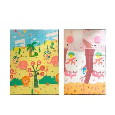 Imagem de Tatame Infantil，Almofada de Aquecimento Infantil 200cm X 150cm X 8mm, Borracha Dupla Face, Almofada de Bebê Espessada de 10mm(Tucano 180x120x8mm GROSSO)