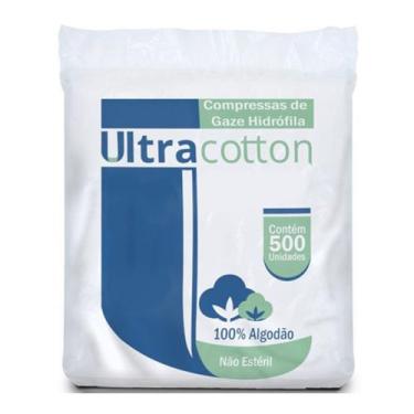 Imagem de Compressa de Gaze Sem Impureza com 500 Unidades Ultracotton, 13-Fios