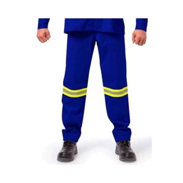 Imagem de Calça NR10 Azul Royal Com Refletivo Ideal Work CA 12515, 68