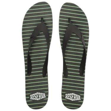 Imagem de Chinelo Reserva Listrado Bandeira Preto