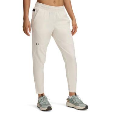 Imagem de Calça Sportstyle Under Armour Unstoppable Hybrid Feminino, Bege, GG