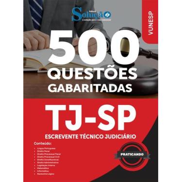 Imagem de Caderno de Questões TJ-SP - Escrevente Técnico Judiciário - 500 Questõ