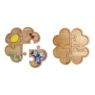 Imagem de Petisqueira Tabua De Frio Salgado Quebra Cabeça Coração 24cm - Utilika