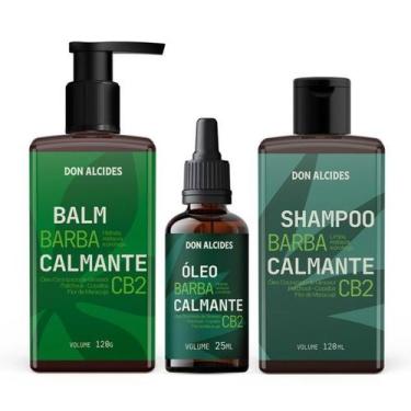 Imagem de Kit shampoo, balm e óleo ozonizado para barba don alcides cb2