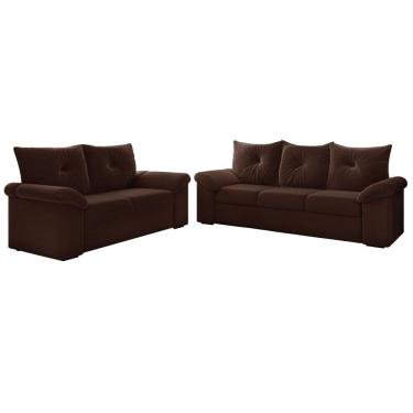 Imagem de Conjunto de Sofá 2 e 3 Lugares Taurus Veludo Mamflex