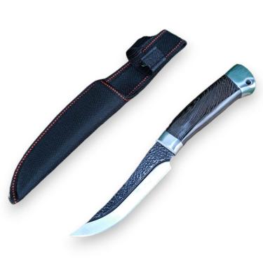 Imagem de Faca Cabo De Madeira Bainha De Nylon Aço Inox