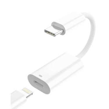 Imagem de Belcompany Adaptador USB C para Lightning certificado MFi, cabo conversor de carregamento rápido e sincronização de dados de 30 W PD, trançado de nylon, compatível com iPhone 16/15, iPad, Samsung