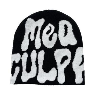 Imagem de Gorro Unissex De Malha Jacquard Y2K Quente Para Passeios Ao Ar Livre E