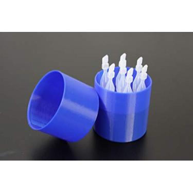 Imagem de Znet3D Suporte e armazenamento de colírio com tampa, comporta 7 frascos descartáveis de uso único (azul)