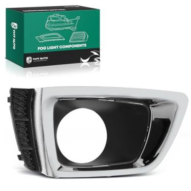Imagem de YHTAUTO Moldura de farol de neblina compatível com Subaru Forester 2014-2018 H4 2.0L, tampa de acabamento da lâmpada do para-choque dianteiro moldura do farol de neblina passageiro direito