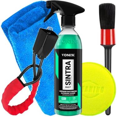 Imagem de Kit Estética e Segurança Sintra 500ml Vonixx Trava De Segurança De Volante e Acessórios Karbox