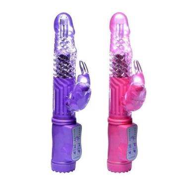 Imagem de Vibrador Feminino Rabbit com Estimulador de Clitóris Coelho Multiveloc
