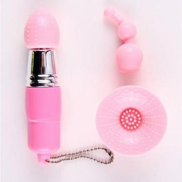 Imagem de Vibrador Feminino Estimulador de Clitóris e Mamilos Discreto 3 em 1 - 