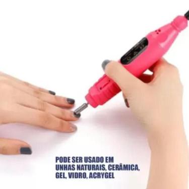 Imagem de Lixadeira Lixa Unha Gel Elétrica Manicure Pedicure Portátil - Home Goo
