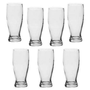 Imagem de Jogo de Copos de Vidro 6 peças Tulipa Chopp Cerveja 325ml - 123 Útil