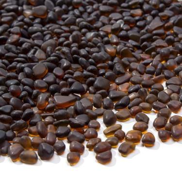 Imagem de Keedolla Enchimento de vaso de pedras preciosas de vidro marinho fosco de 400 g, 6-9 mm Betta Fish Tank Rocks Pedras de vidro decorativas para aquário, artesanato DIY, decoração de plantas suculentas