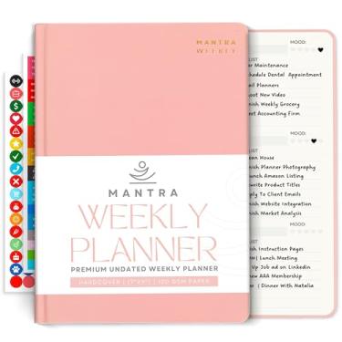 Imagem de Mantra Planner 2024 para Mulheres - Planejador Diário, Semanal, Mensal e Anual sem Data - 17,78 cm x 23 cm (A5)