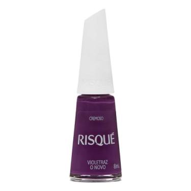 Imagem de Esmalte Risqué Roxo Cremoso Violetraz o Novo 8ml, 8ML, Roxo