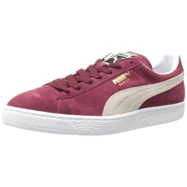 Imagem de Puma - Tênis masculino Suede Classic Plus, Cabernet/White, 11.5