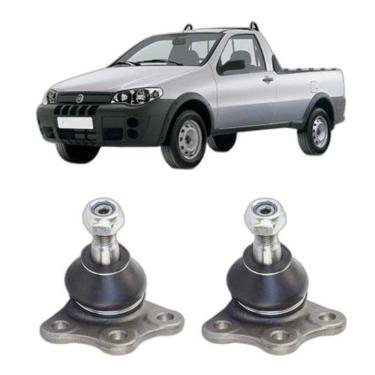 Imagem de Kit 2 Pivô Bandeja Dianteira Fiat Strada 2004 2005 2006 2007