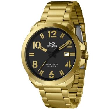 Imagem de Relógio Masculino X-Watch Analógico Dourado XMGS1038 P2KX
