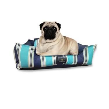 Imagem de Caminha de Cachorro Impermeável Acquablock Tamanho G Azul Listrado - C