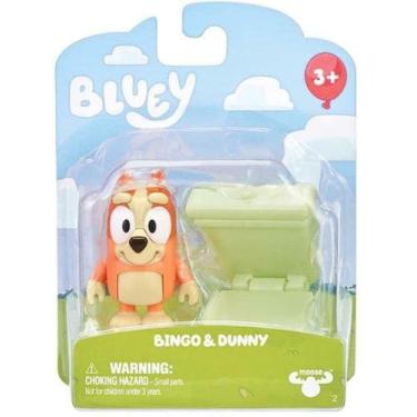 Imagem de Conjunto de brinquedos Bluey Story Starters com folha de adesivos - Ma