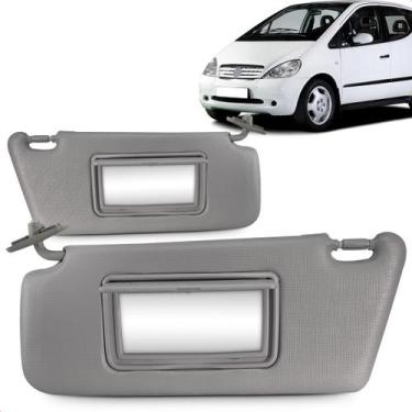 Imagem de Par Quebra Sol Classe a 2000 a 2005 Cx. Espelho Cinza - NEWTEC