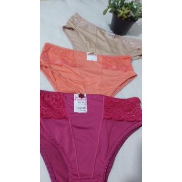 Imagem de Tanga de laicra alta com renda nas laterais - Rainha da Lingerie