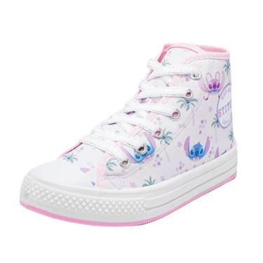 Imagem de Bota Casual Infantil Menina Ajustável Estilosa Stitch Disney