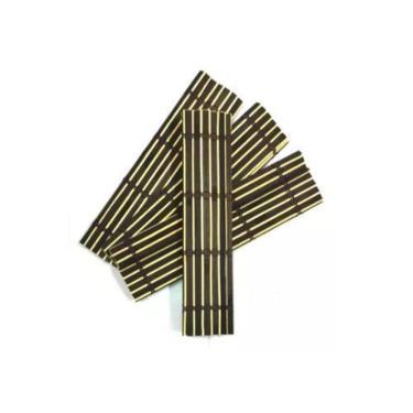 Imagem de Kit 4 Jogo Americano Esteira De Mesa Bambu Cozinha 30X38Cm